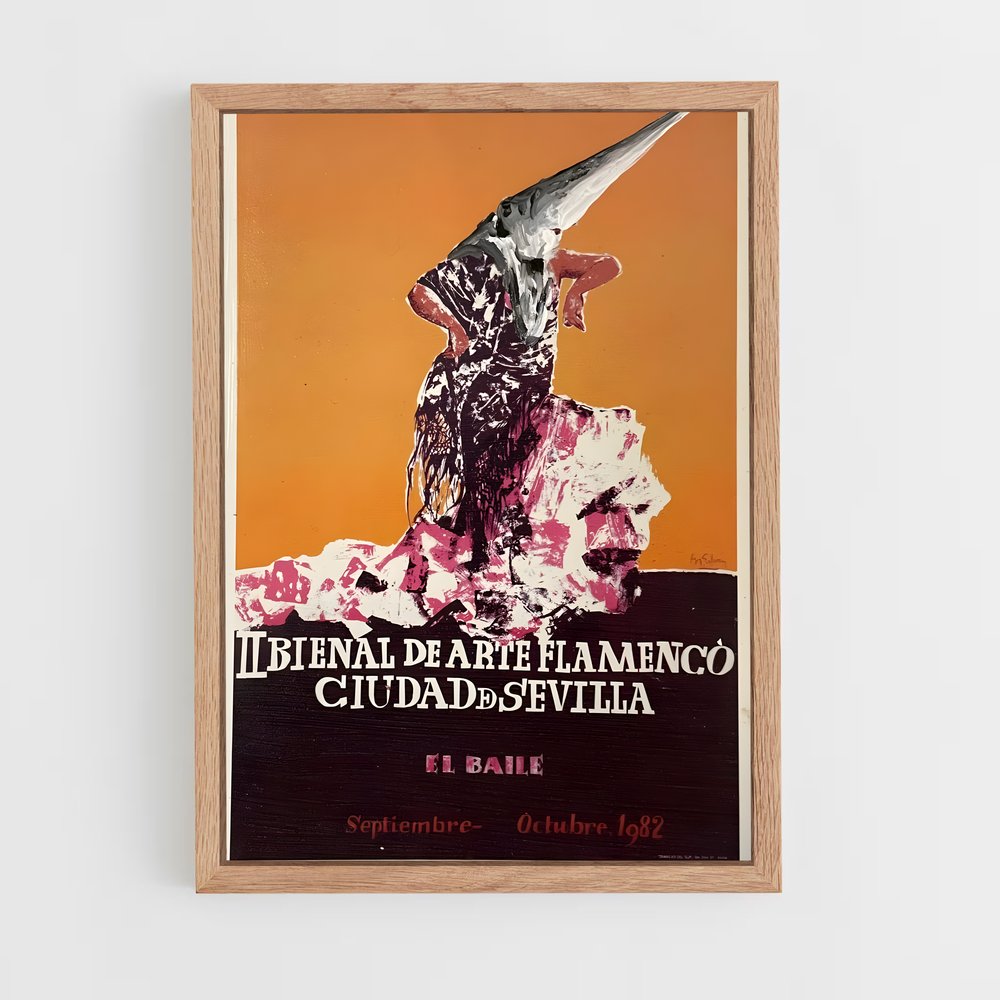 Poster Oiseau de Flamenco – affiche Danse (vue 4)
